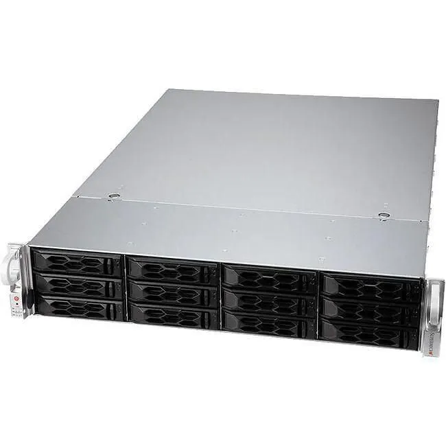 Servidor Supermicro SYS-521C-NR Intel Xeon Silver 4510 | 32GB DDR5 2TB 2U Rack Redundante
