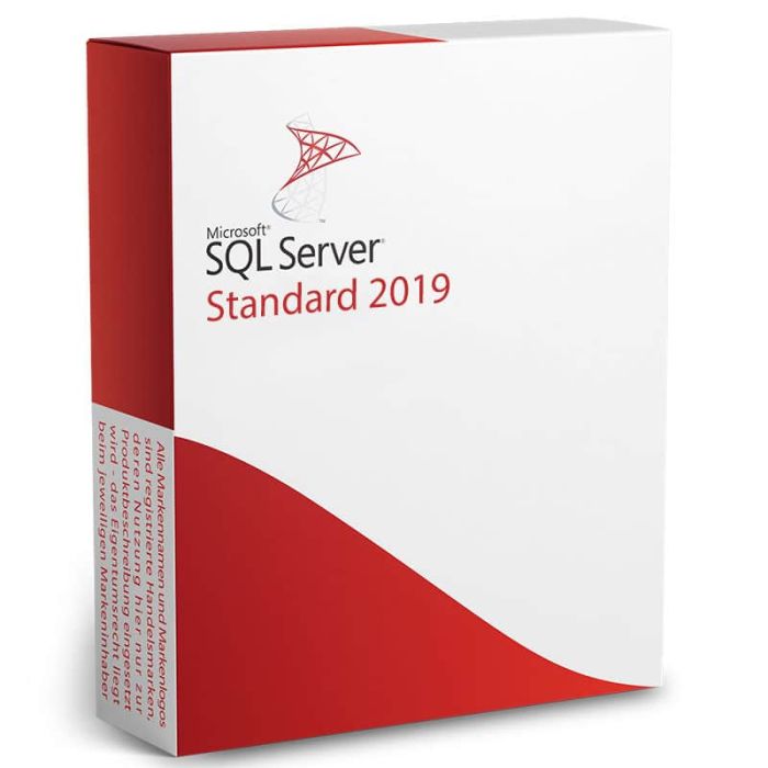 Licencia Microsoft SQL Server Standard 2019 | Base de Datos e Inteligencia de Datos x64