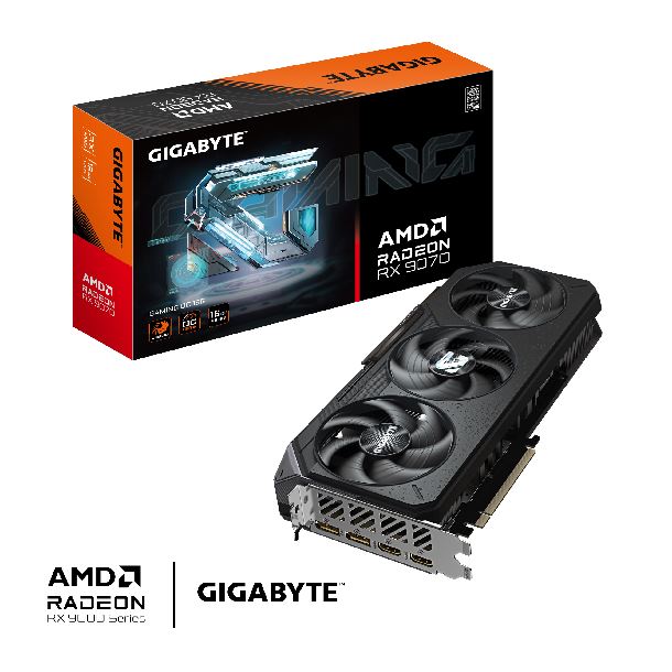 Tarjeta de Video 16GB GDDR6 Gigabyte Radeon RX 9070 XT GAMING OC | RDNA 4