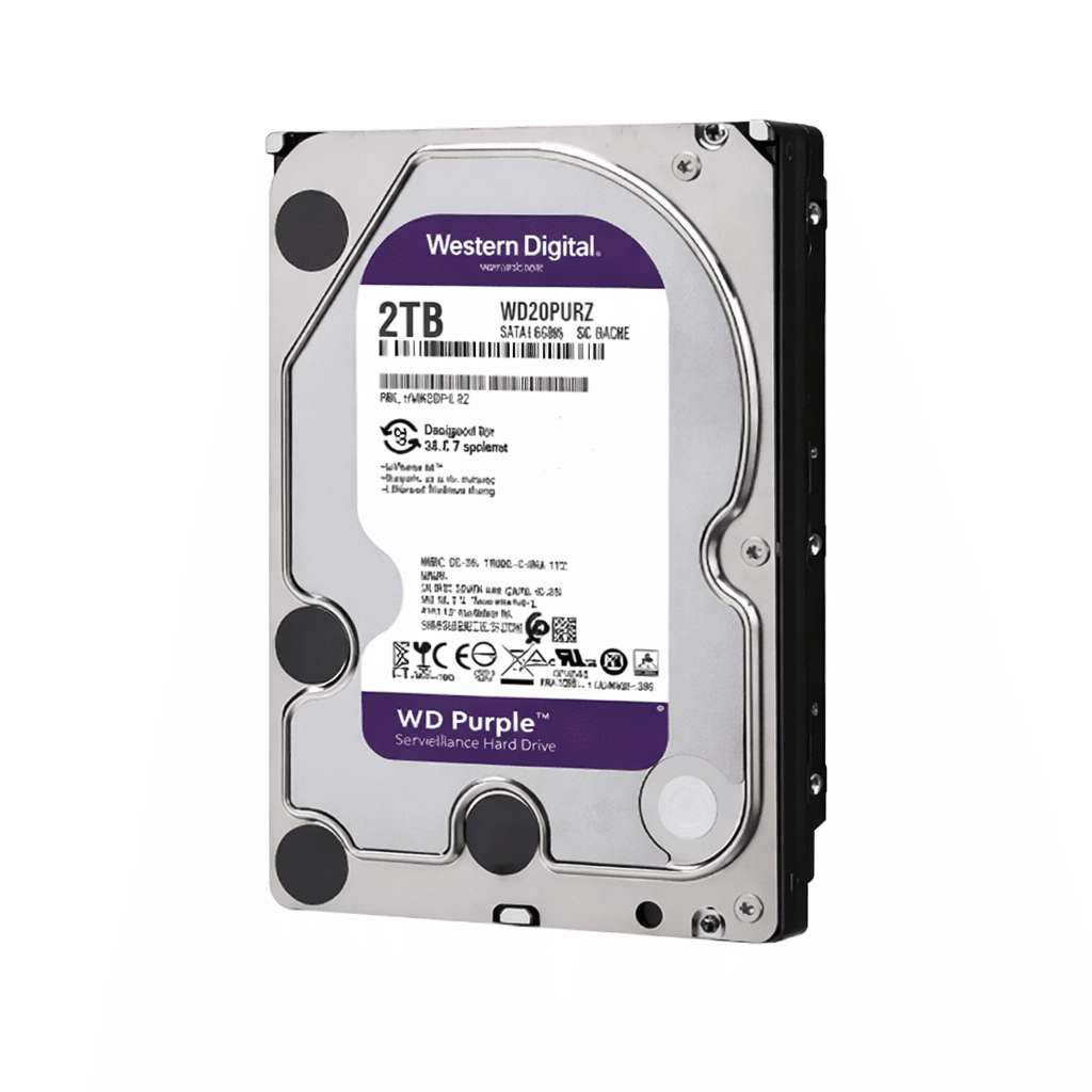 Disco Duro 2TB Western Digital WD Purple WD23PURZ | SATA 6Gb/s 5400 RPM 64MB Videovigilancia