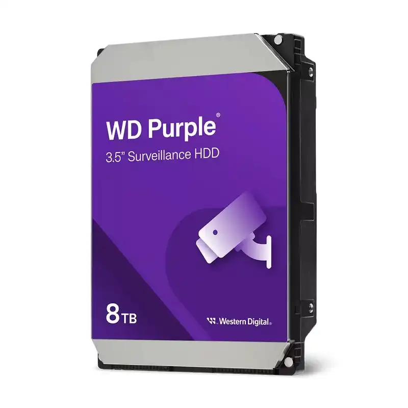 Disco Duro 8TB Western Digital WD Purple WD85PURZ | SATA 6Gb/s 5640 RPM 128MB Videovigilancia