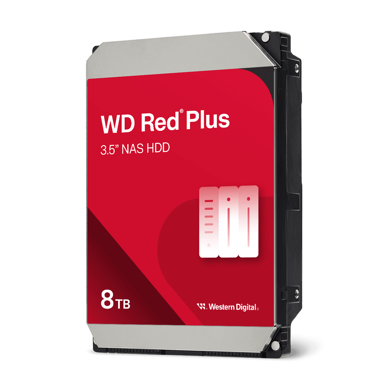 Disco Duro 8TB Western Digital WD Red Plus WD80EFPX | SATA 6Gb/s 5640 RPM 256MB CMR NAS