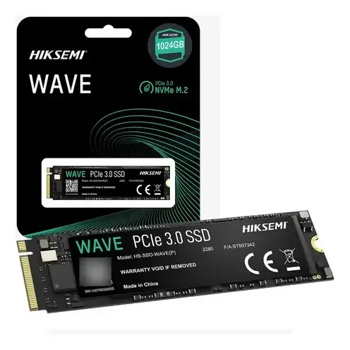 Disco Sólido 1024GB (1TB) SSD Hiksemi WAVE (P) | M.2 2280 NVMe PCIe Gen 3×4