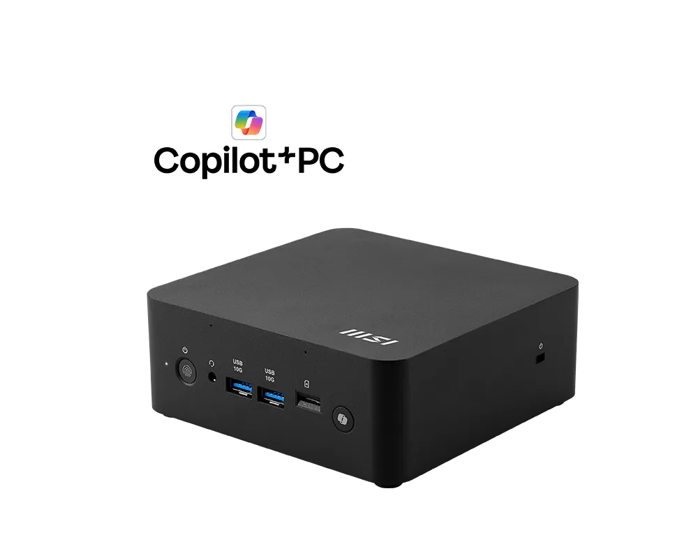 Mini PC MSI Cubi NUC AI Ryzen 9 8M-023BUS | AMD AI NPU Dual LAN 2x HDMI 2x USB-C Barebone